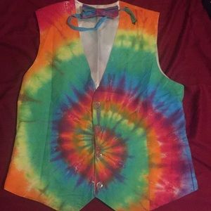 Men's tie dye vest